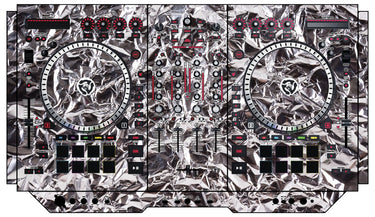Numark NS 7 II Skin Silvercrush